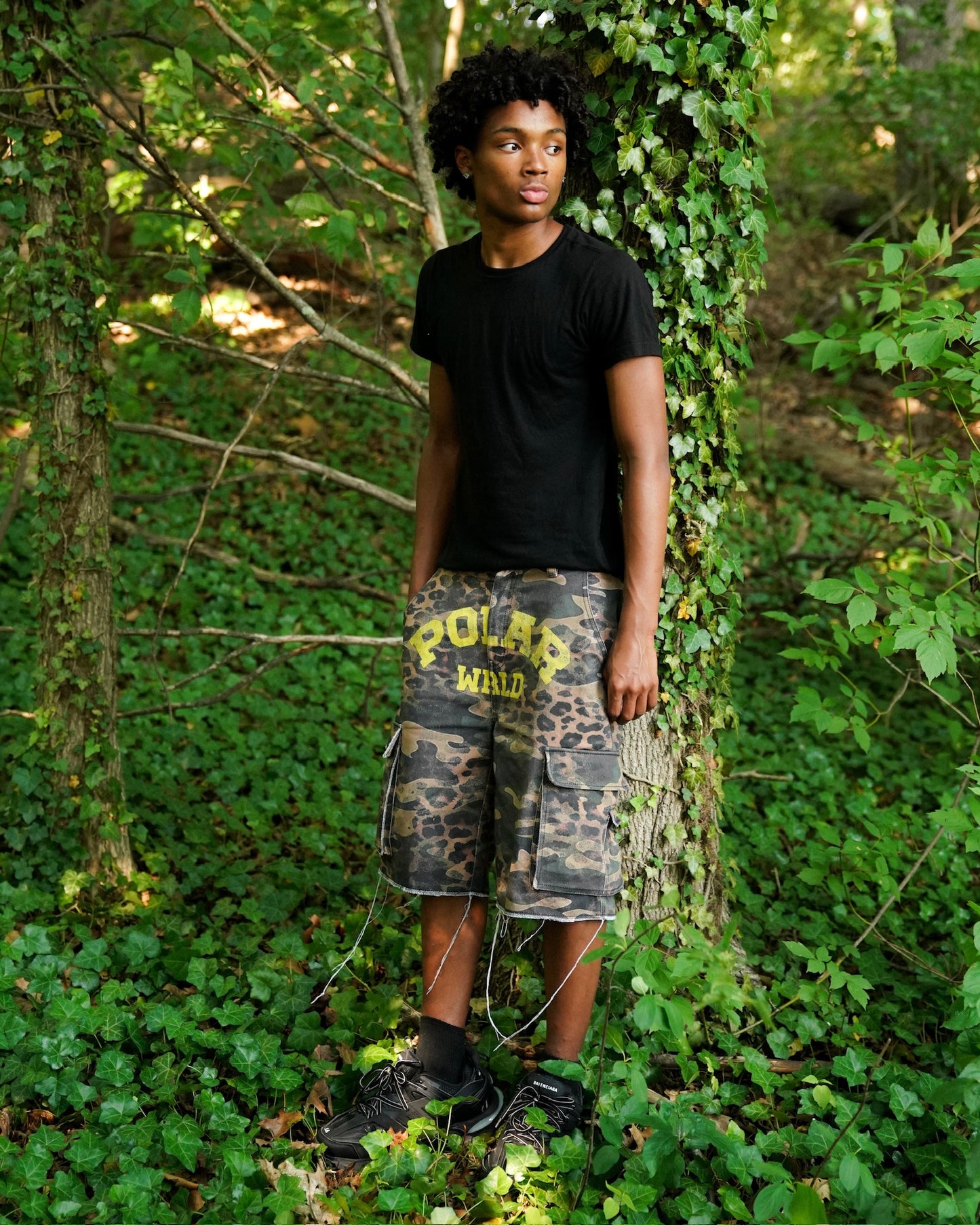 Cheetah-Flage Cargo Shorts