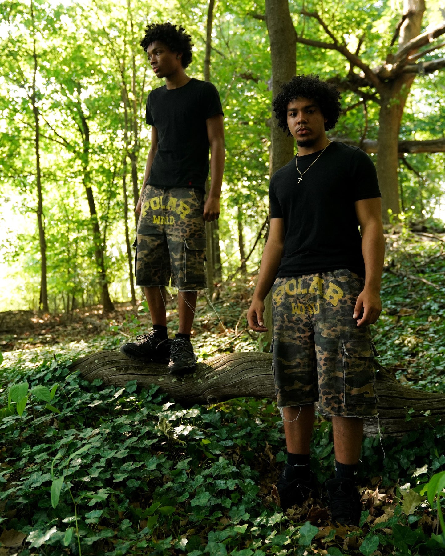 Cheetah-Flage Cargo Shorts
