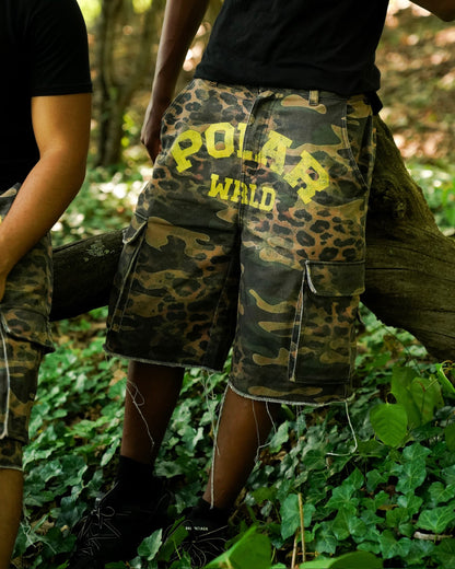 Cheetah-Flage Cargo Shorts