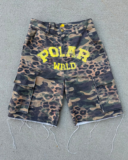 Cheetah-Flage Cargo Shorts